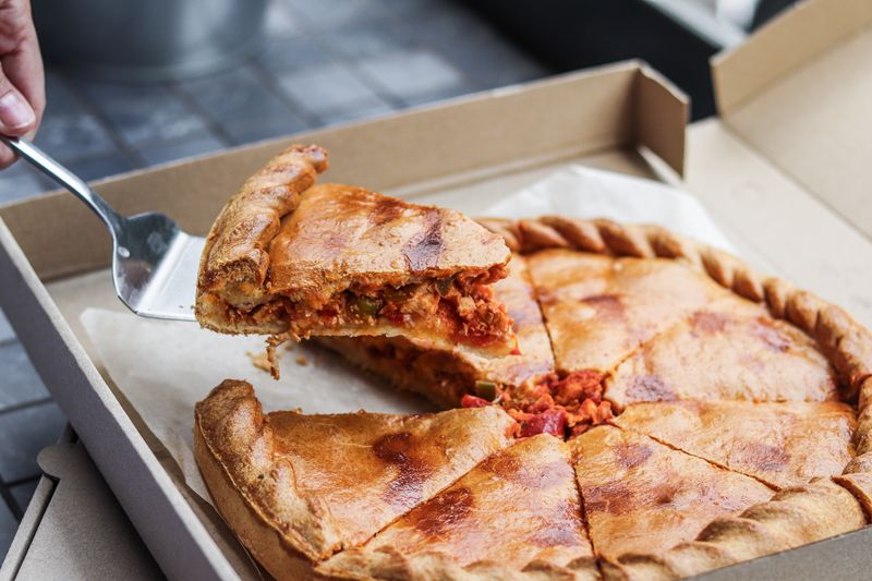 Pequod's pizza Classic Cheese Deep Dish